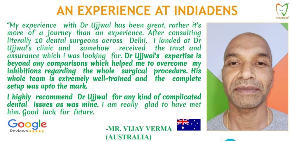 vija verma australia dental patient testimonial